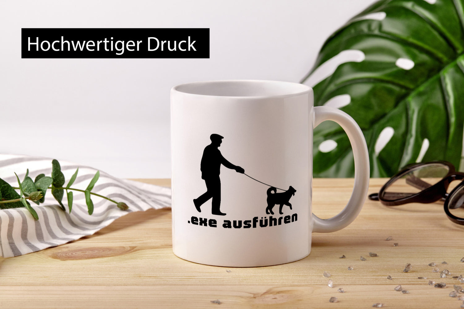 Exe ausführen | Echse Programmierer Informatiker Nerd Humor Geschenkidee Tasse