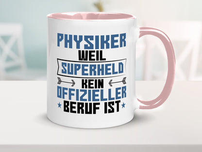 Superheld Physiker | Physik Geschenk Humor Geschenkidee lustiger Spruch Tasse