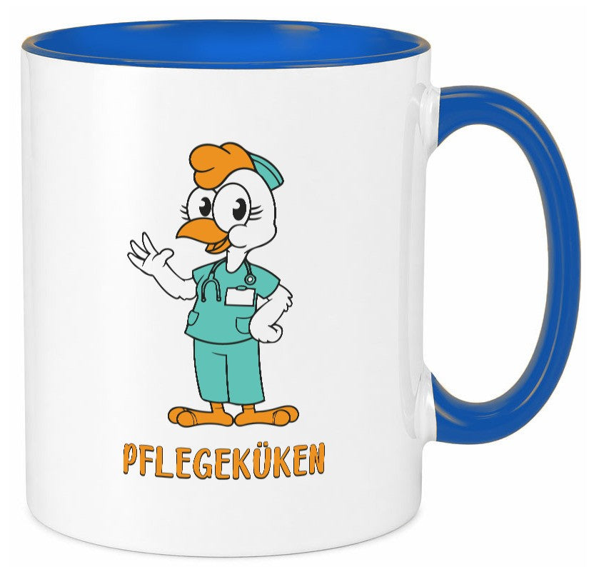 Pflegeküken | Küken Krankenschwester Pfleger Humor Geschenkidee Tasse