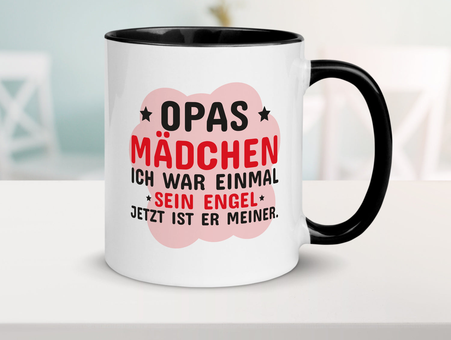 Opas Mädchen | Trauer Tasse Abschied Enkelin lustig Familie Geschenkidee