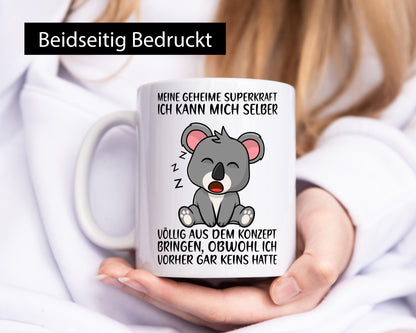 Geheime Superkraft | schlafender Bär Superheld Superman lustiger Spruch