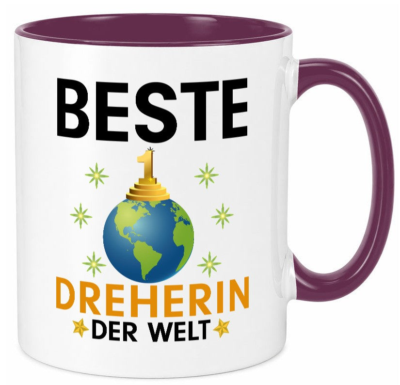 Welt Beste Dreherin | Fräser Dreher lustiger Spruch Geschenk Humor Geschenkidee Tasse