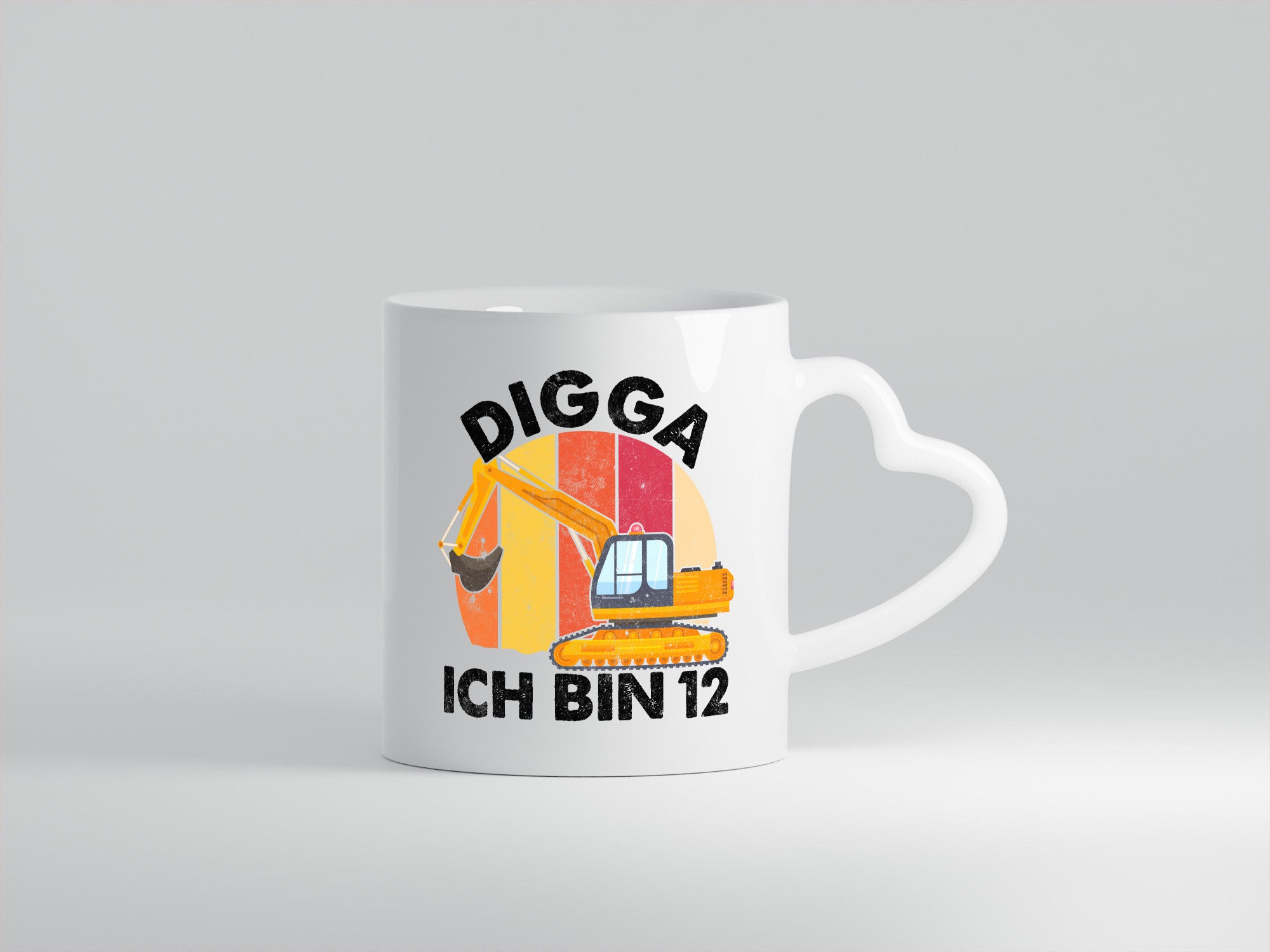 12. Geburtstag | 12 Jahre Bagger Digga Geschenk Geschenkidee lustiger Spruch