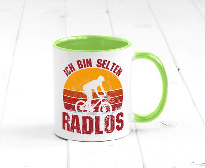Ich bin Selten Radlos | Radfahrer Mountainbike Humor Geschenkidee Tasse