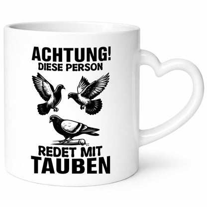 Redet mit Tauben | Taubenschlag Geschenkidee Humor Tasse
