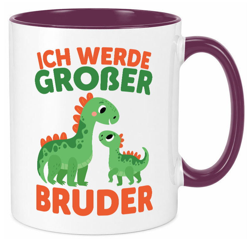Ich werde Großer Bruder | Dino Brudersaurus lustig Humor Geschenkidee Geschenk