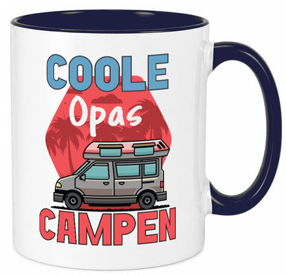 Coole Opas campen | Campingwagen Palmen Geschenk Familie Geschenkidee lustiger