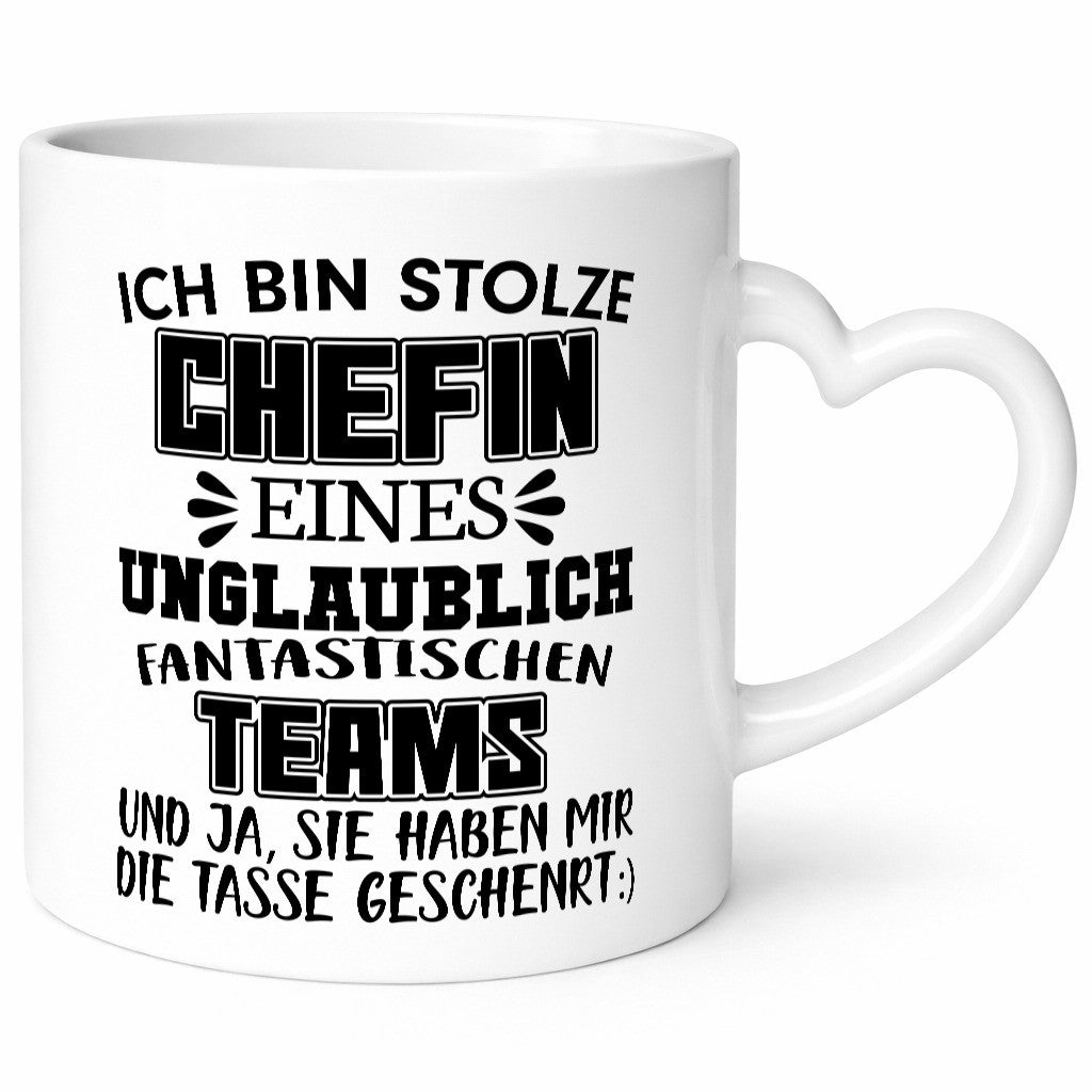 Ich bin Stolze Chefin Humor Arbeit Kollegen Büro Geschenkidee Tasse