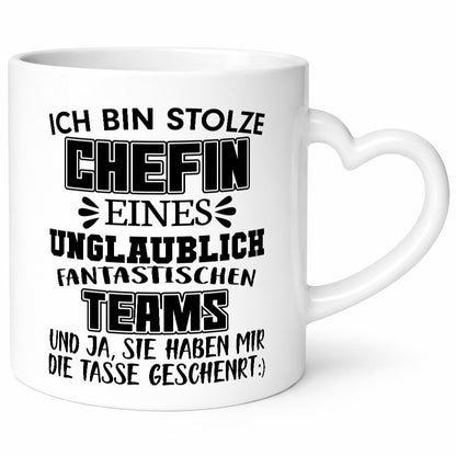 Ich bin Stolze Chefin Humor Arbeit Kollegen Büro Geschenkidee Tasse