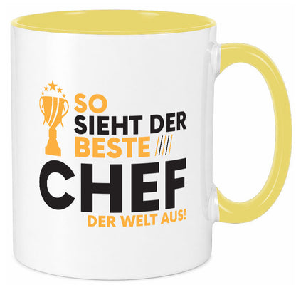 Der Weltbeste Chef | Führungskraft Vorgesetzter lustig Arbeit Kollegen Büro Tasse