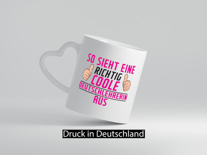 Richtig Coole Deutschlehrerin | Lehrer lustiger Spruch Geschenk Humor