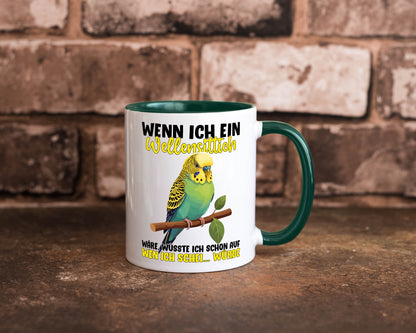Wellensittich | Vogelbesitzer Humor Geschenkidee Tasse