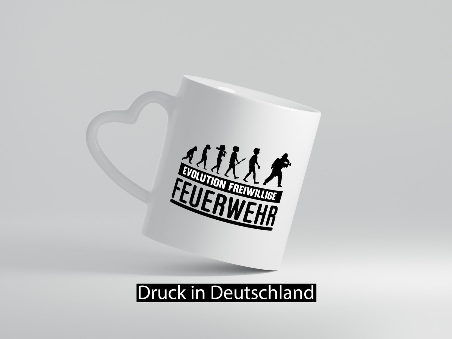 Freiwillige Feuerwehr | Evolution Motiv Feuerwehrmann lustiger Spruch Geschenk
