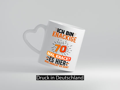70. Geburtstag | Knackige 70 Rentner lustig Ruhestand Jubiläum Geschenk Tasse