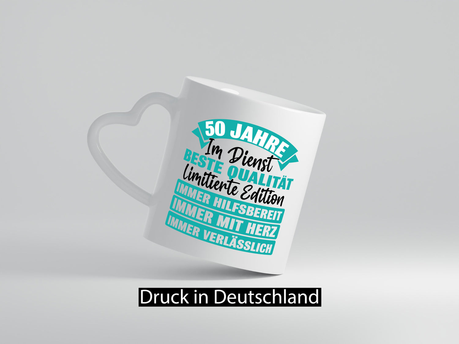 50 Jahre im Dienst | Jubiläum Arbeit lustig Kollegen Büro Geschenk Tasse