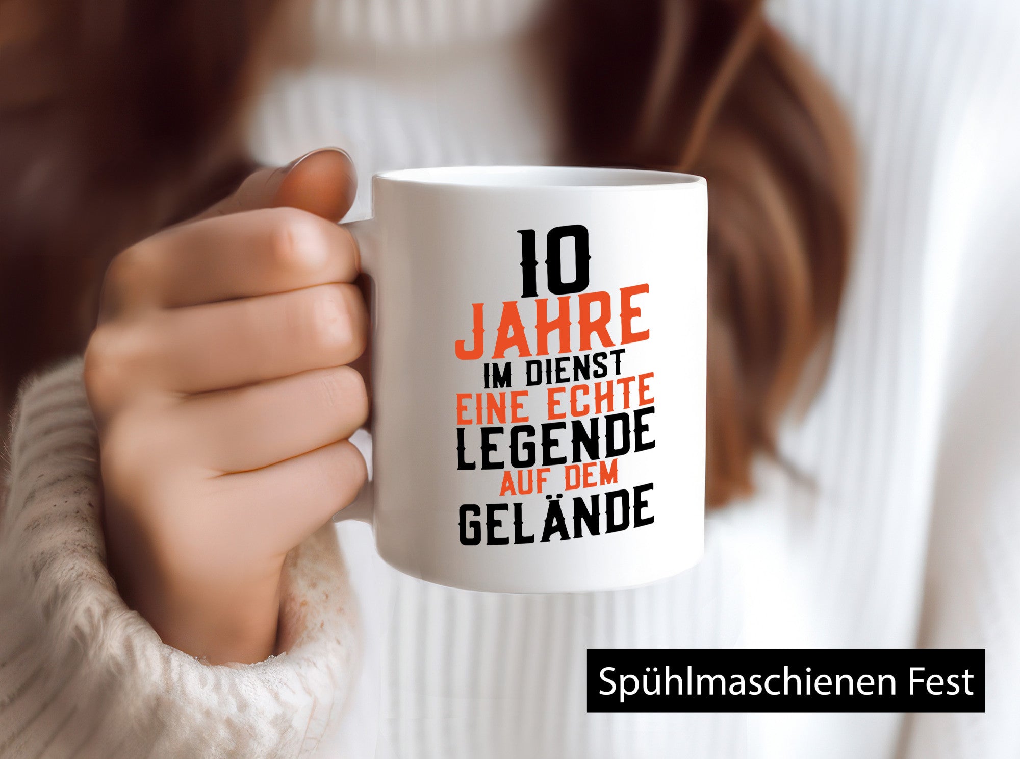 10 Jahre im Dienst | Legende Jubiläum Kollege Arbeit Geschenk Kollegen Büro