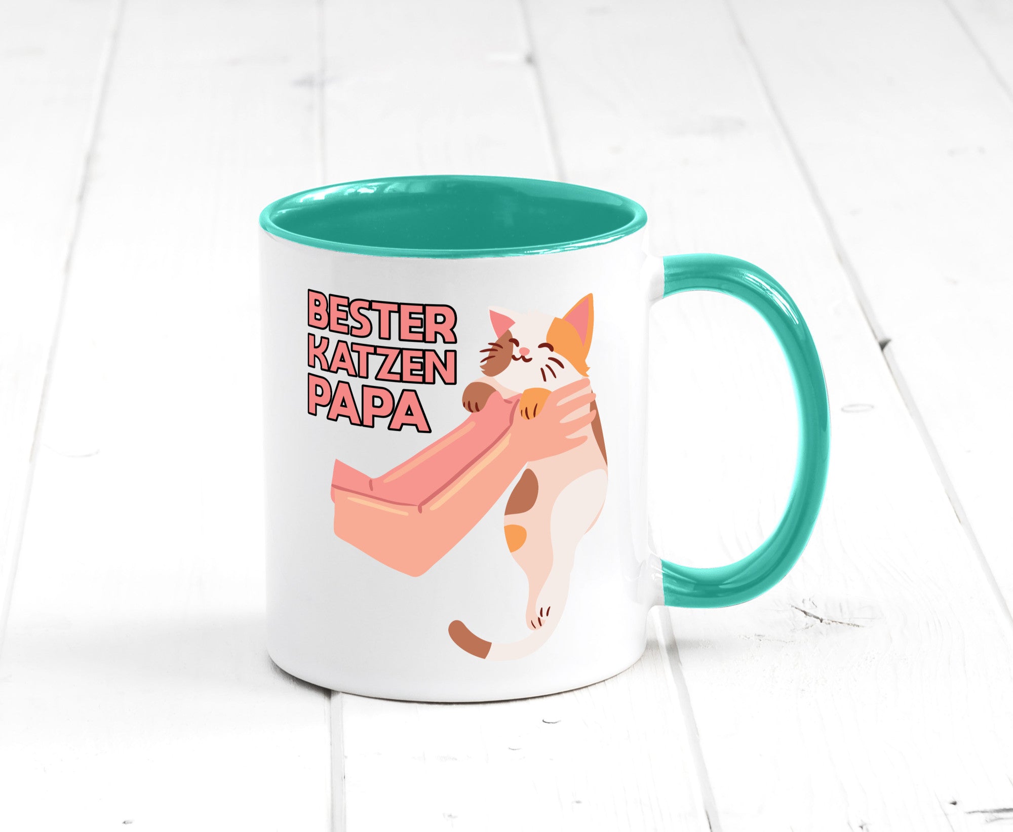 Bester Katzenpapa | Katze Gabel Geschenk Tierliebhaber Humor lustiger Spruch