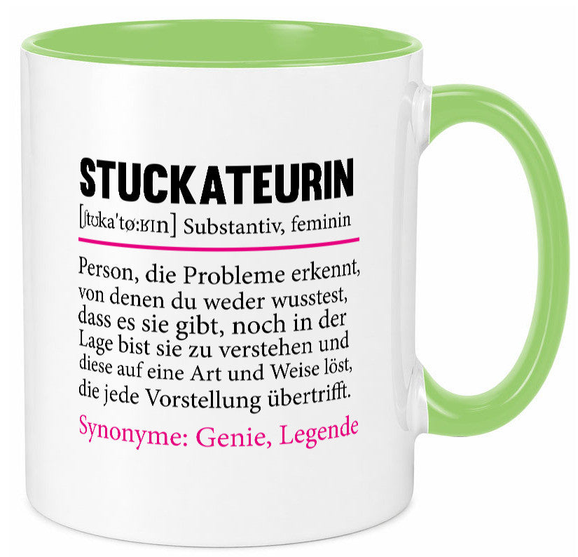 Stuckateurin | Innenausbau Beruf Humor Spruch Arbeit Kollegen Büro Geschenkidee
