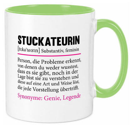 Stuckateurin | Innenausbau Beruf Humor Spruch Arbeit Kollegen Büro Geschenkidee