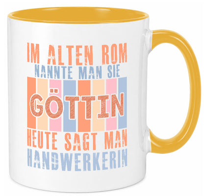 Heute sagt man: Handwerkerin | Handwerkerinnen Geschenk Humor Geschenkidee