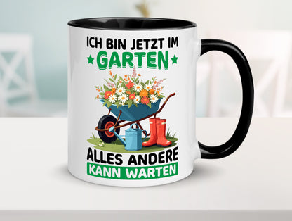Im Garten alles andere kann warten | Gärtner Gartenarbeit Geschenk Arbeit