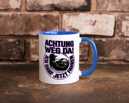 Achtung weg da ich darf jetzt Fahren | Führerschein lustig Humor Geschenkidee