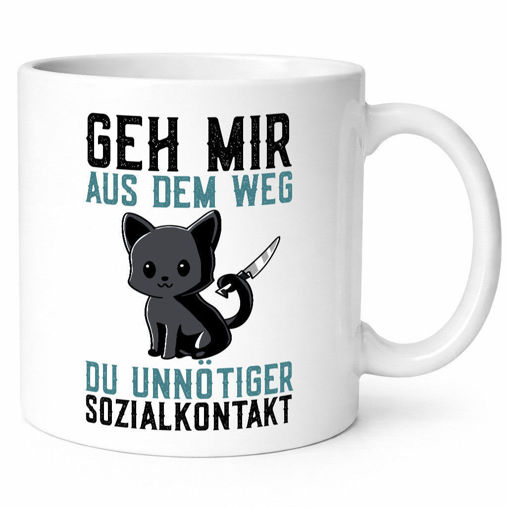 Geh mir aus dem Weg | Wütende Katze Unnötig Humor Tierliebhaber Geschenkidee