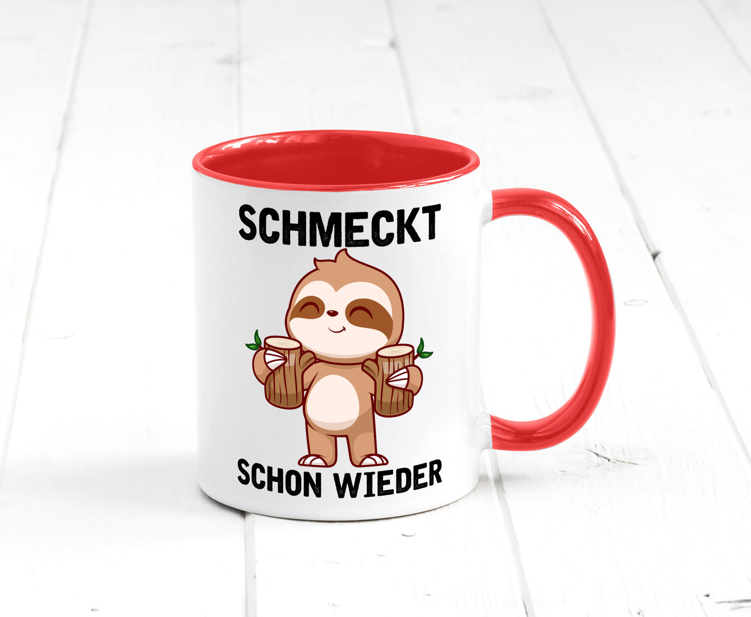 Schmeckt schon wieder | Frankfurt Hessen v2 Geschenkidee Humor Tasse