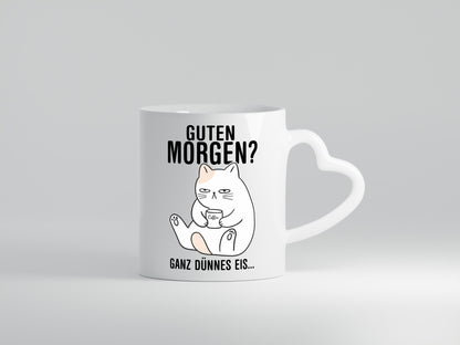 Guten Morgen? | Morgenmuffel Katze Freunde Familie Humor Geschenkidee Tasse