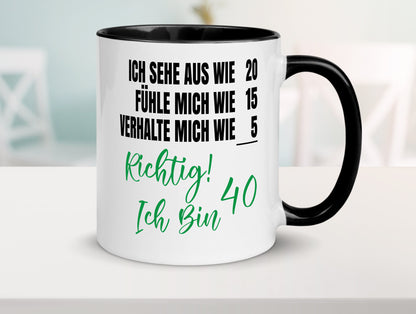 Ich bin Jung | 40 Geburtstag Verhalte mich wie ein Kind Geschenk Geschenkidee