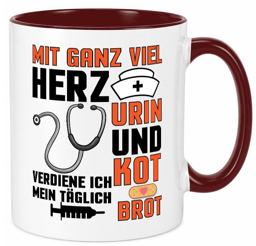Verdiene mein Täglich Brot | Krankenschwester Krankenhaus lustiger Spruch Tasse