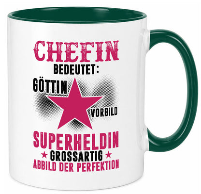 Bedeutung von Chefin | Führungskraft Vorgesetzte Geschenk Arbeit Kollegen Büro
