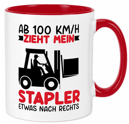 Stapler zieht nach Rechts | Staplerfahrer Arbeit Geschenkidee Kollegen Büro