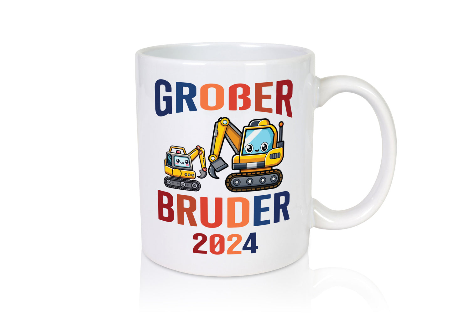 Großer Bruder | Bagger Geschwister Humor Geschenkidee Tasse