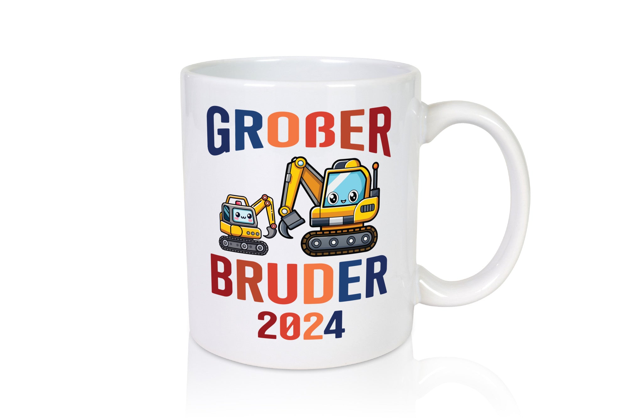 Großer Bruder | Bagger Geschwister Humor Geschenkidee Tasse