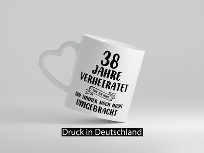 38 Jahre Verheiratet, immer noch am Leben! Geschenk Humor Geschenkidee lustiger