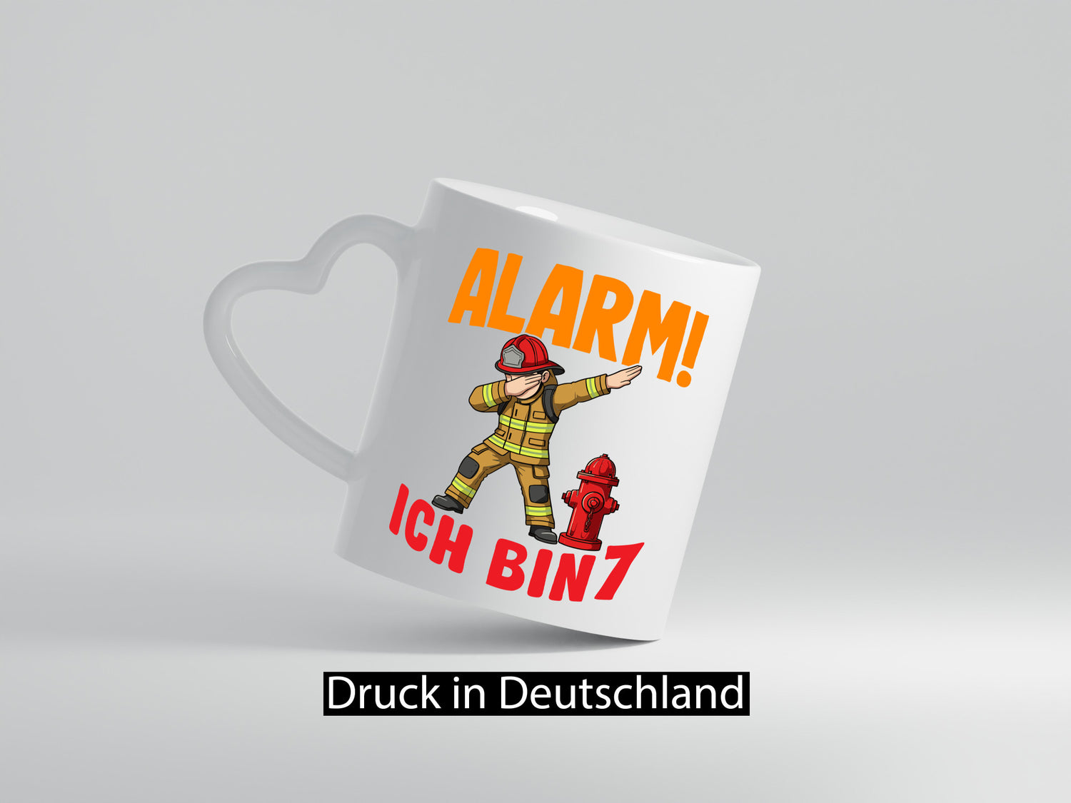 7. Geburtstag | 7 Jahre Feuerwehr Junge lustiger Spruch Geschenk Geschenkidee