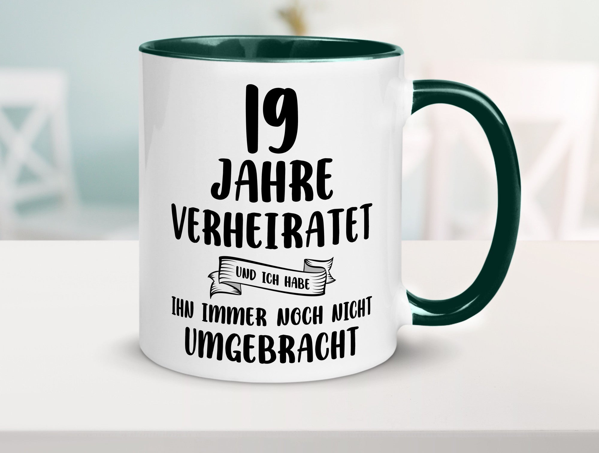 19 Jahre Verheiratet, immer noch am Leben! lustig Humor Geschenkidee Geschenk