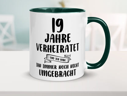 19 Jahre Verheiratet, immer noch am Leben! lustig Humor Geschenkidee Geschenk