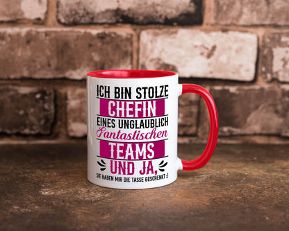 Stolze Chefin | Tolles Team Mitarbeiter lustig Arbeit Kollegen Büro Geschenk