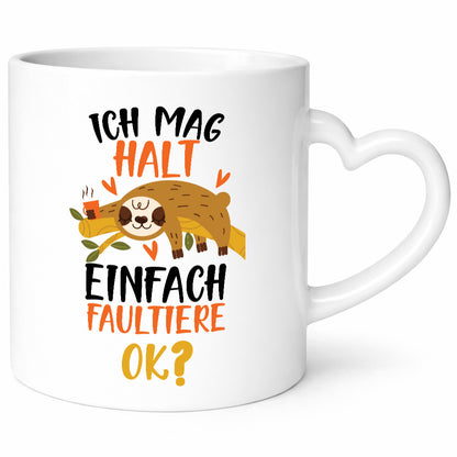 Ich mag halt einfach Faultiere ok? | Faultier Schlafen lustiger Spruch Geschenk