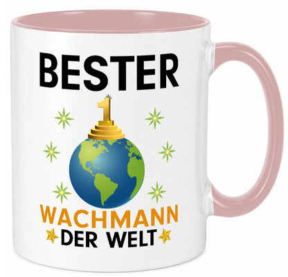 Welt Bester Wachmann | Wachpersonal Nachtwächter Humor Geschenkidee Tasse
