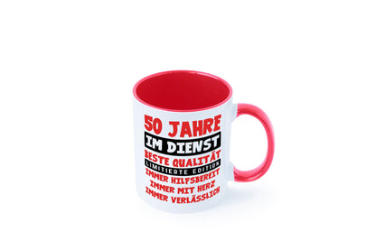 50 Jahre im Dienst | Jubiläum Arbeit v9 lustiger Spruch Geschenk Kollegen Büro