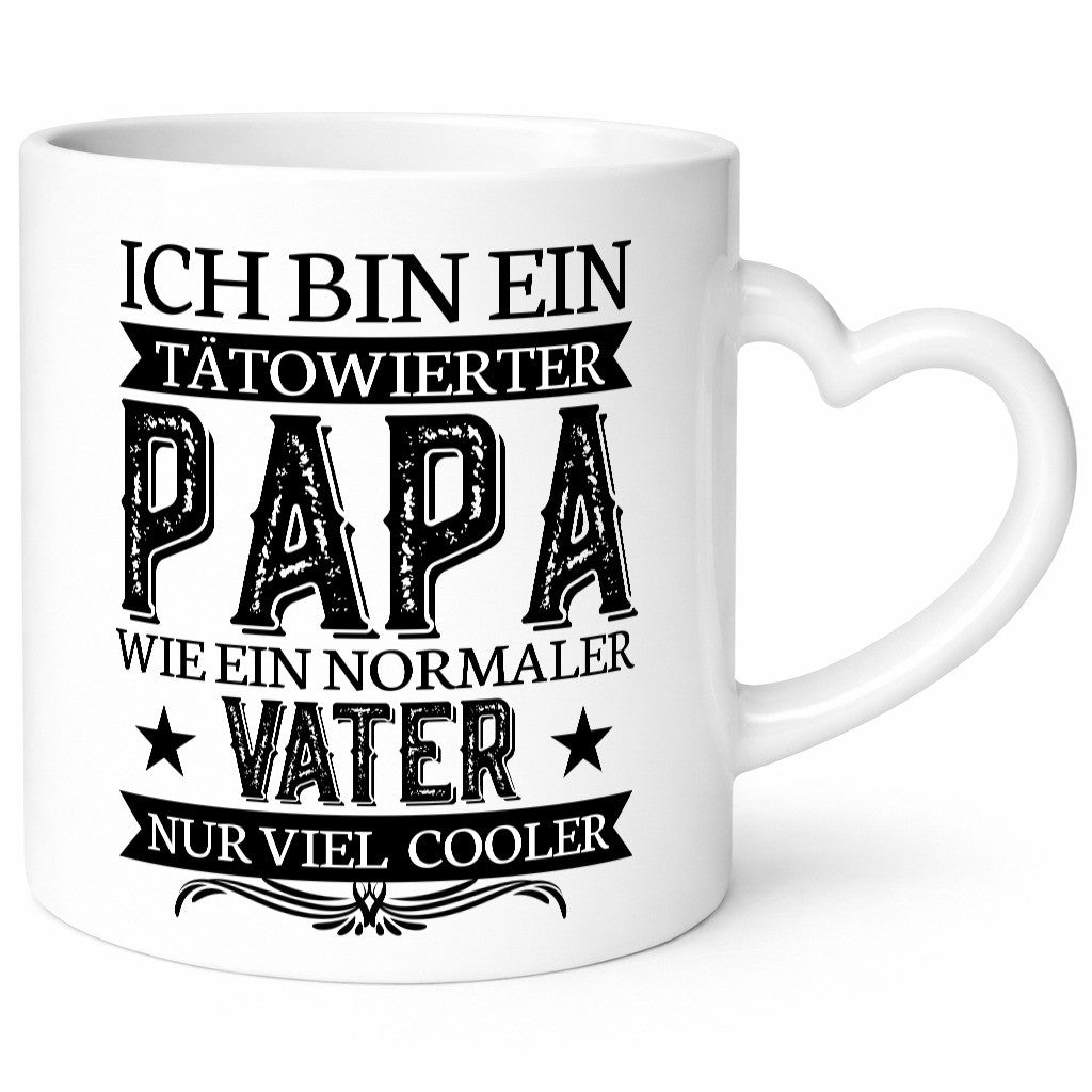 Tätowierter Papa | Cooler Vater Tasse Vatertag Geschenkidee Familie Humor
