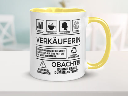 Achtung Probleme Verkäuferin| Kollegin | Verkaufsjob lustig Arbeit Kollegen