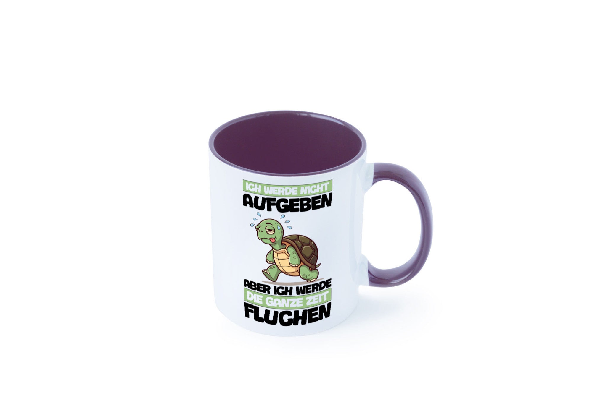 Ich geb nicht auf werde aber fluchen | Schildkröte Joggen v2 Humor Geschenkidee