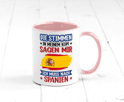 Spanien | Urlaub Stimmen in meinem Kopf Traumland v2 lustiger Spruch Geschenk