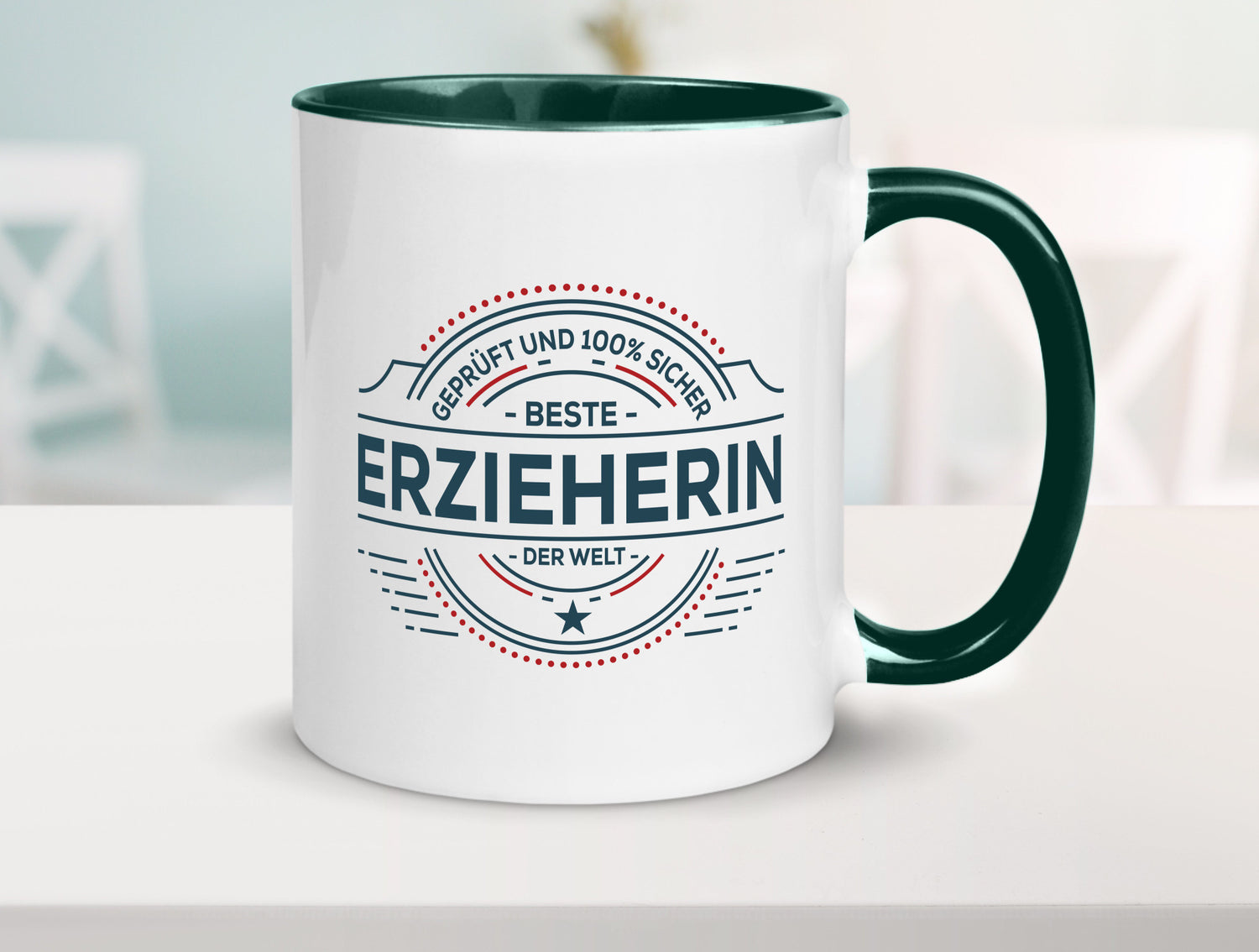 Geprüft und sicher: Erzieherin | Pädagogin Schule Geschenk Humor Geschenkidee