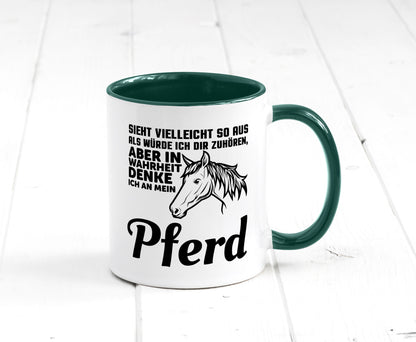 Pferde Spruch | Reiterin Tasse Pferdesport Reiten Humor Geschenkidee