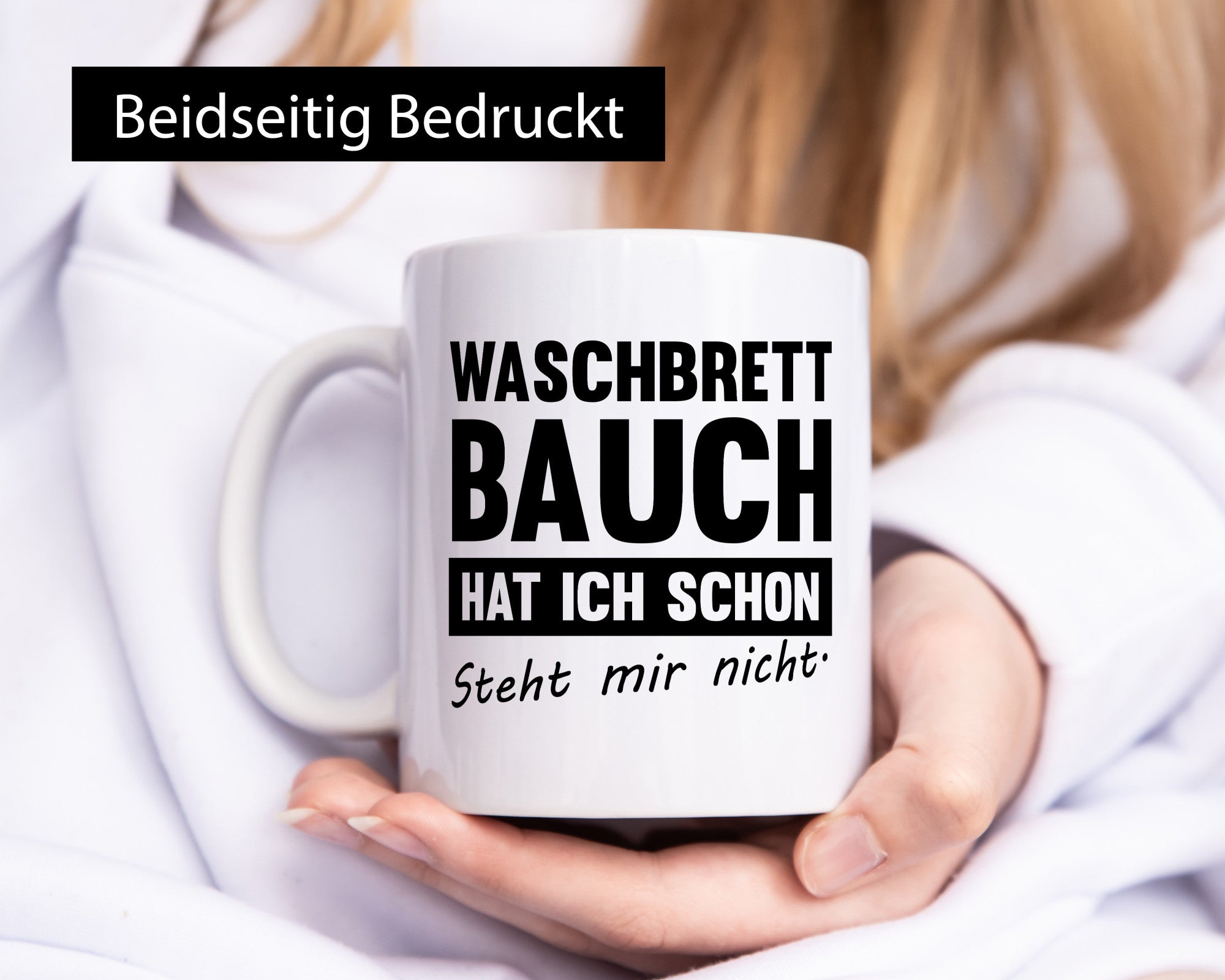 Waschbrettbauch steht mir nicht | Sixpack Gym lustiger Spruch Geschenk Humor
